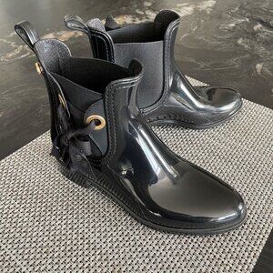 Like New Lemon Jelly Rain Booties